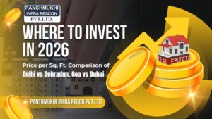Where to Invest in 2026 Price per Sq. Ft. Comparison of Delhi vs Dehradun, Goa vs Dubai