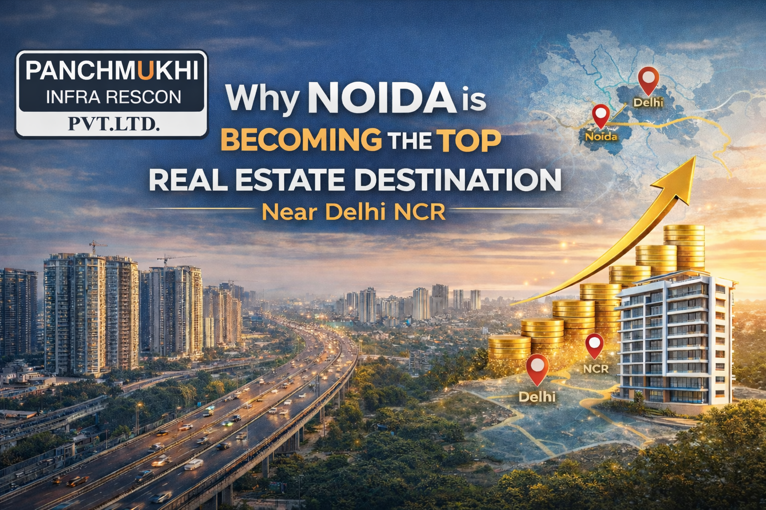 Why Noida is Becoming the Top Real Estate Destination Near Delhi NCR