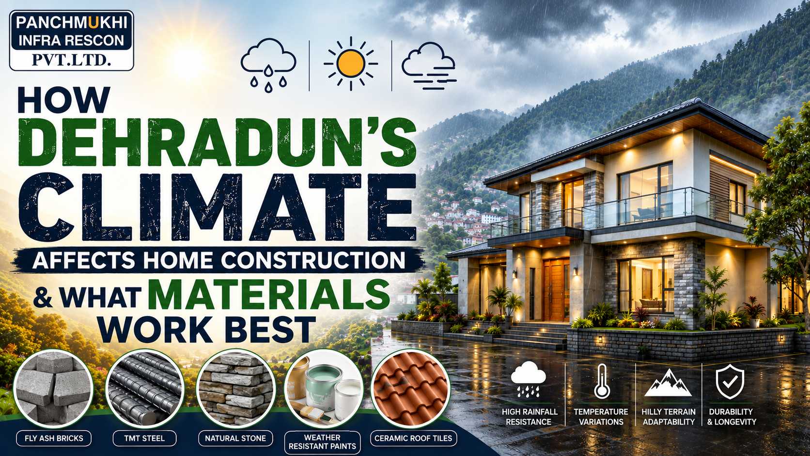 How Dehradun's Climate Affects Home Construction & What Materials Work Best