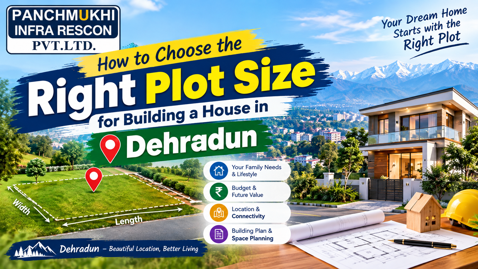 How to Choose the Right Plot Size for Building a House in Dehradun